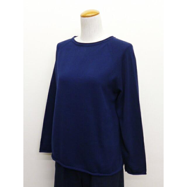 マオメイド mao made ニット セーターカーディガン 前後 2WAY クルーネック プルオーバー コットン 綿 100% 平編み レディース 2026年秋冬の新色入荷 |  | 08