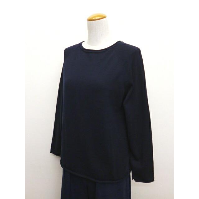 マオメイド mao made ニット セーターカーディガン 前後 2WAY クルーネック プルオーバー コットン 綿 100% 平編み レディース 2026年秋冬の新色入荷 |  | 09
