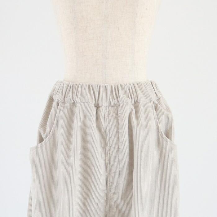 NARU ナル パンツ コーデュロイ ワイド ストレート イージー パンツ ウエスト ゴム ノッポパンツ 綿 100% 日本製 | NARU | 08