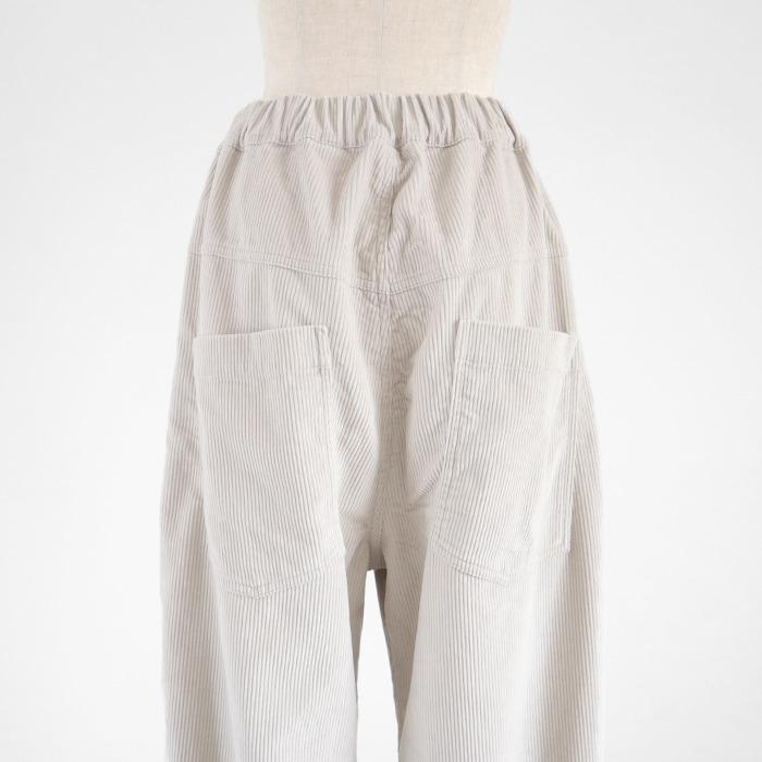 NARU ナル パンツ コーデュロイ ワイド ストレート イージー パンツ ウエスト ゴム ノッポパンツ 綿 100% 日本製 | NARU | 09