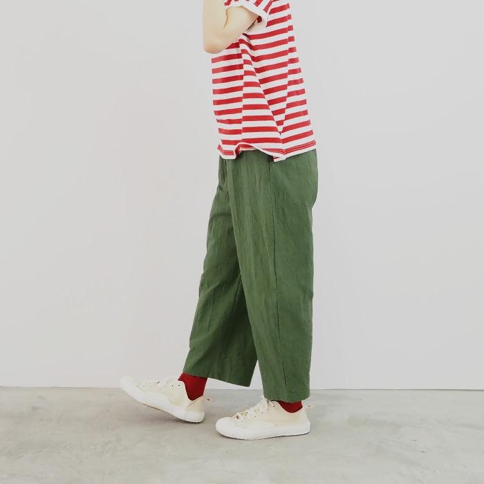 NARU（ナル） パンツ イージーパンツ ウエスト ゴム シーチング ハンド