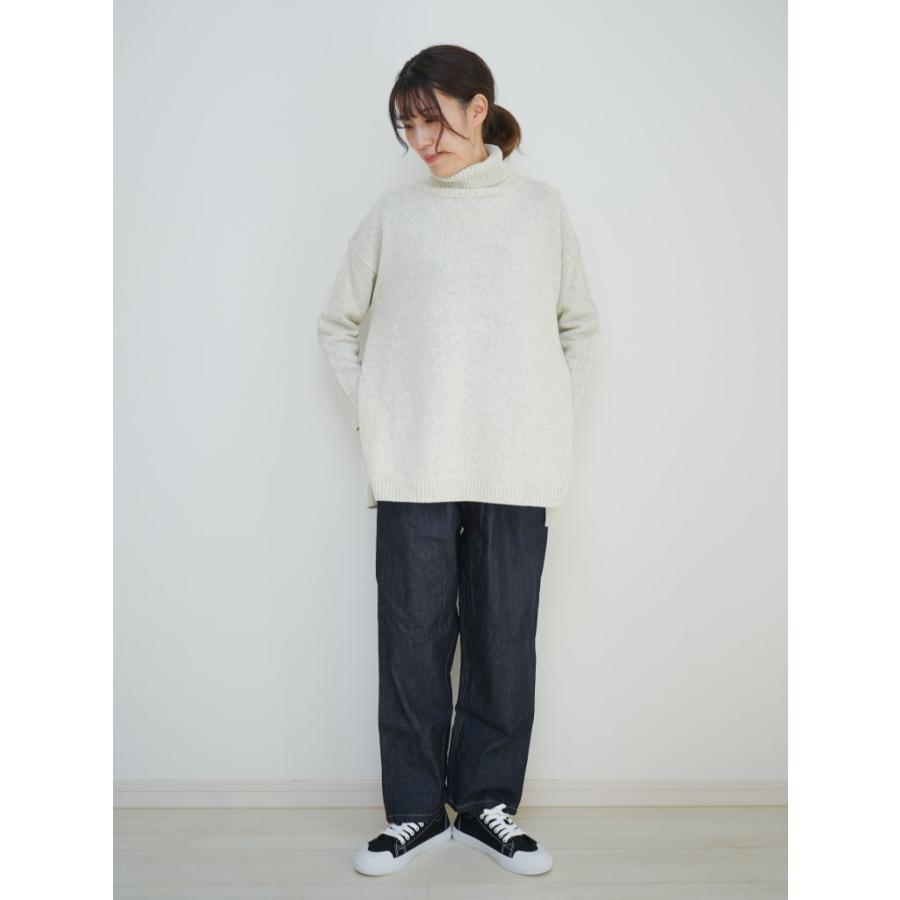 NARU ナル セーター ニット タートル ネック ワイド Aライン プルオーバー タスマニア ラム ウール 100% 日本製 レディース アラスカニット | NARU | 03