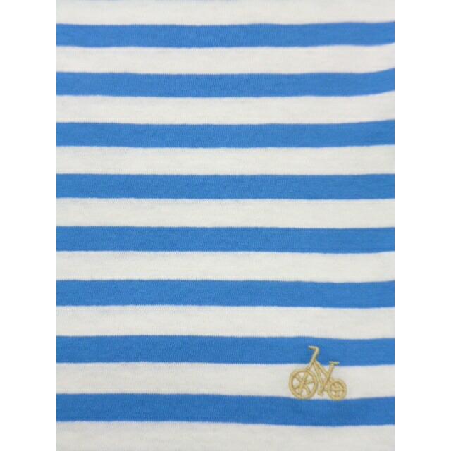Bliss bunch ブリスバンチ Tシャツ カットソー 半袖 ボーダー ラグラン 刺繍 入り 綿 100% リサイクル コットン tbn1007 | Bliss bunch | 17