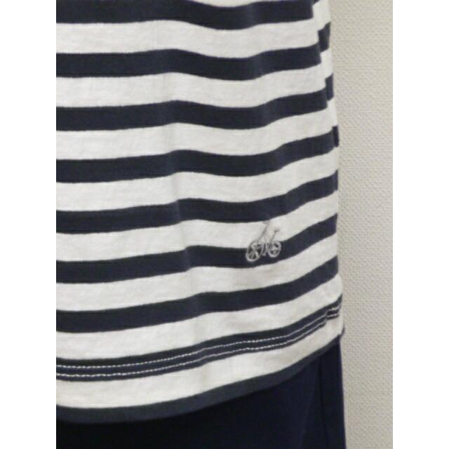 Bliss bunch ブリスバンチ Tシャツ カットソー 半袖 ボーダー ラグラン 刺繍 入り 綿 100% リサイクル コットン tbn1007 | Bliss bunch | 09