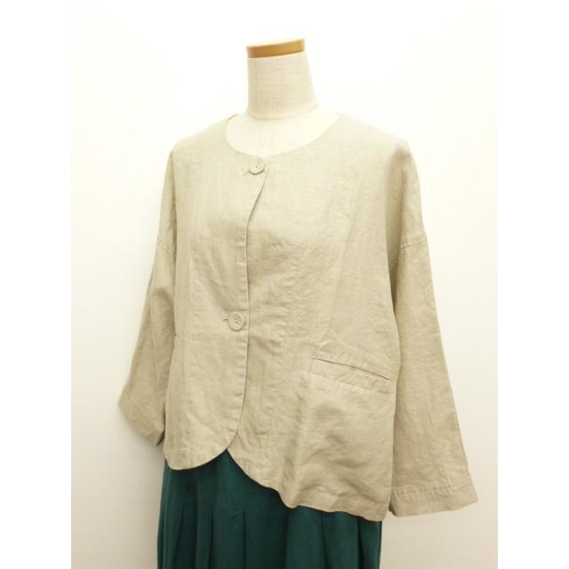 D*g*y dgy ディージーワイ ジャケット ノーカラー リネン