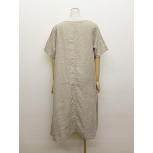 SO エスオー ワンピース 半袖 リネン 麻 100% クルーネック ボートネック プルオーバー シンプル Aライン フレアー 定番 2025年春夏の新色入荷 セール sa-0449 | SO(ファッション) | 04