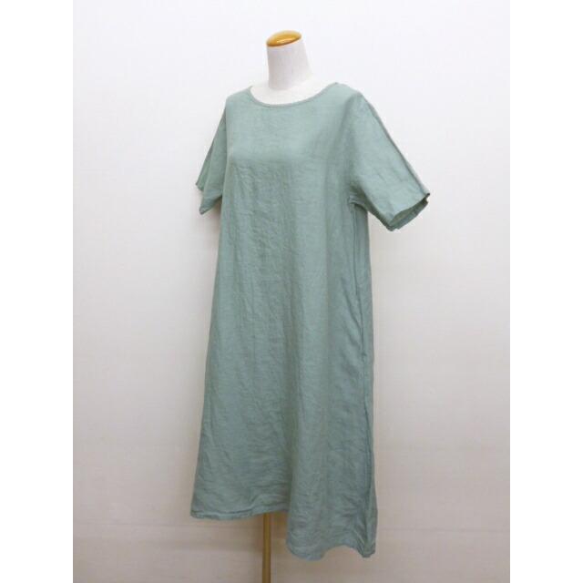 SO エスオー ワンピース 半袖 リネン 麻 100% クルーネック ボートネック プルオーバー シンプル Aライン フレアー 定番 2025年春夏の新色入荷 セール sa-0449 | SO(ファッション) | 07