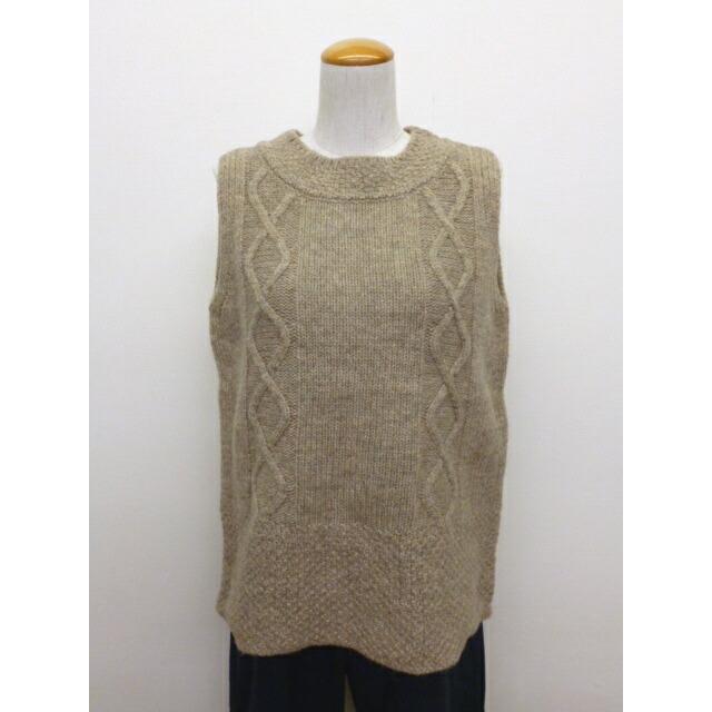 【最終値下げ】Y's ワイズ　ケーブル編みベスト SO(ファッション) SO エスオー ベスト ニット ウール 100