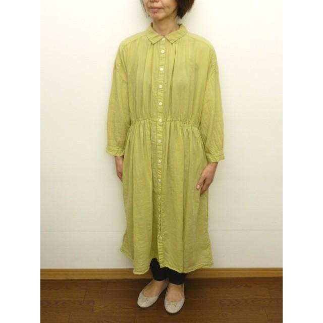 サンバレー Sunvalley シャツ ワンピース ウエスト切替え ボイル 日本製品染め 年春夏物 Sk エクル 通販 Yahoo ショッピング