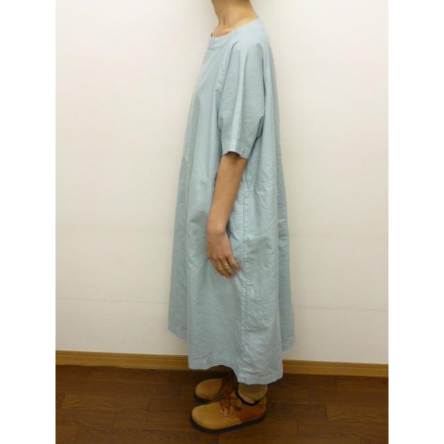 サンバレー Sunvalley ワンピース 後ろポケット クルーネック オックス 日本製品染め 年春夏物 Sk エクル 通販 Yahoo ショッピング