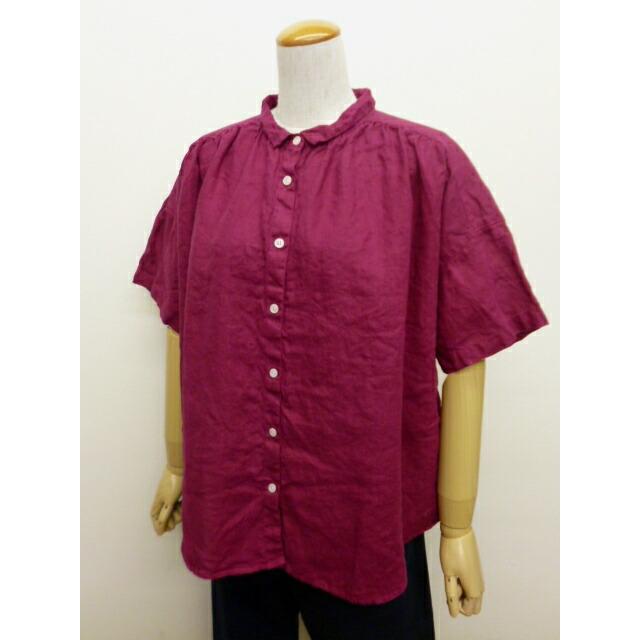 VC-2842 リネンギャザーブラウス SUN VALLEY | TUNIC&SHIRT