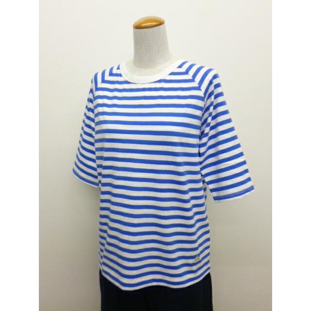 アミパリス Tシャツ リサイクルコットン ルーズ 七分袖クルーネック ボーダー 七分袖Tシャツ メンズ Tシャツ クルーネック ゆったり ボーダーTシャツ