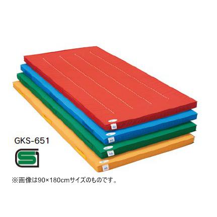 【売れ筋】 G655 カラーマット　１２０×３００×５ 色：ブルー 体育マット、シート
