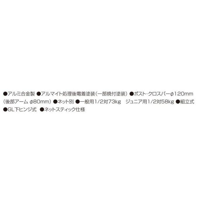 お買得 ターフトレイ仕様 一般用 後部アームタイプ サッカーゴール 埋込式 Rt F ルイ高 設備 備品