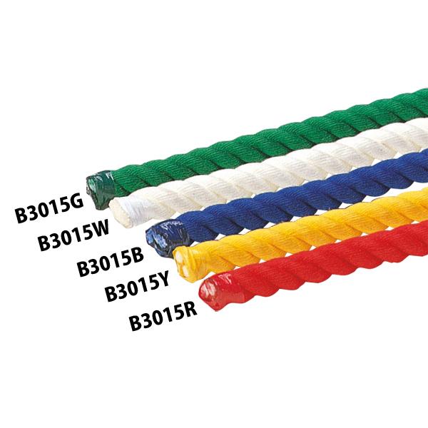 B3015W カラー綱引ロープ３０ 白 ※１ｍ当たり