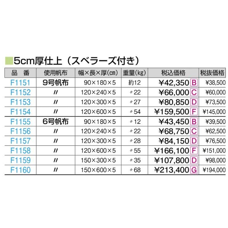 F1151 ＭＸ合成スポンジマットＳ ９号 ９０ｘ１８０ｘ５ 規格：重量（kg）：12の画像