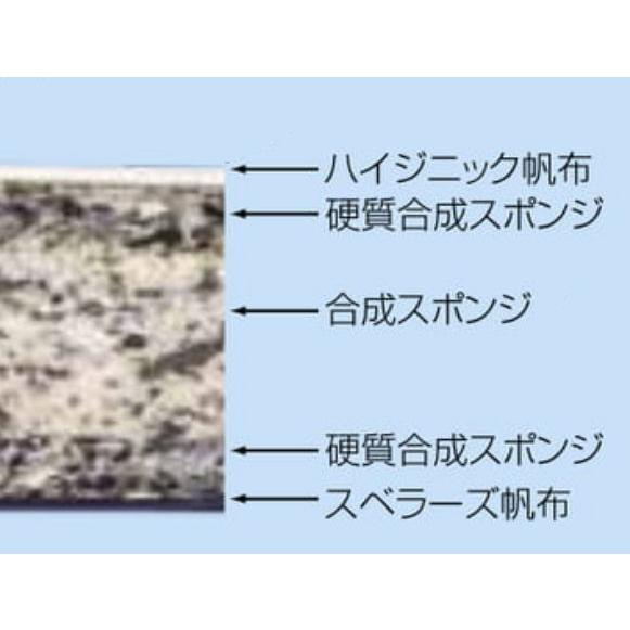 F1264 ＭＸ合成スポンジマット（ハイジニック）Ｓ ９号１２０ｘ６００ｘ６ 規格：重量（kg）：61の画像