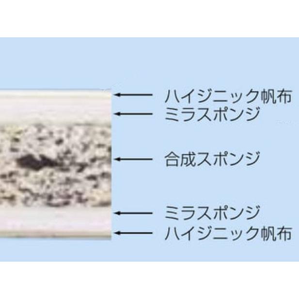 F1418 オールスポンジマット（ミラスポンジ積層型・ハイジニック）６号１２０ｘ６００ｘ５ 規格：重量（kg）：33の画像