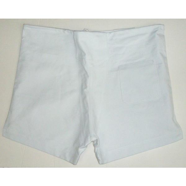 MTPLL マイティパンツ一般用（一般LLサイズ）―相撲まわし帯長さ160cm 色：ホワイト×オレンジライン |  | 01