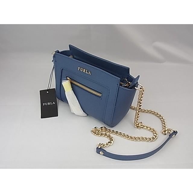 FURLA（フルラ） 《新品》 チェーンショルダー ブルー 青 : ECShop