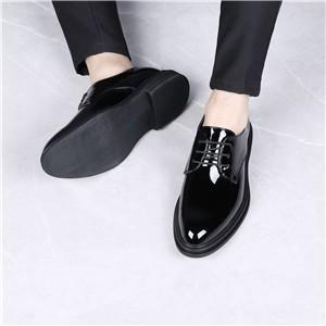 メンズ シューズ 靴 ビジネスシューズ カジュアルシューズ 紳士靴 おしゃれ お洒落 軽量 柔らかい 夏新作 ブラック エナメル マット 通勤通学 Ec Ecshop 通販 Yahoo ショッピング