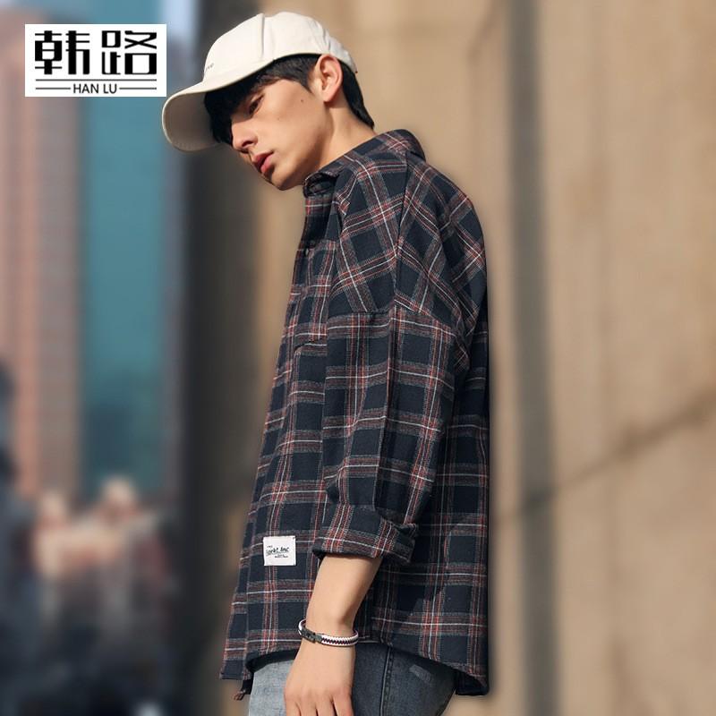 トップス メンズ チェックシャツ ワイシャツ カジュアルシャツ 長袖 チェック柄 格子柄 胸ポケット付き ボタンシャツ 春秋 開襟シャツ Ec Ecshop 通販 Yahoo ショッピング