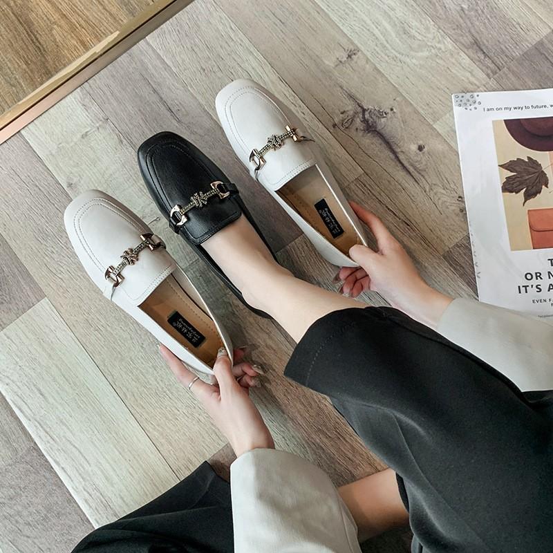 ローファー レディース 靴 柔らか 大きいサイズあり パンプス モカシン オックスフォード フラットシューズ スクエアトゥ 春秋 おしゃれ Ec Ecshop 通販 Yahoo ショッピング