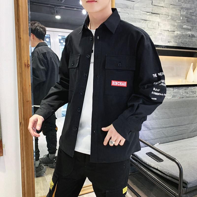 有名な高級ブランド シャツ メンズ カジュアルシャツ 長袖シャツ 無地 胸ポケット 折り襟 学生 スクール風 トップス ライトアウター 通学 春 秋 ゆったり 長袖 カラー グリーン２ Www We Job Com