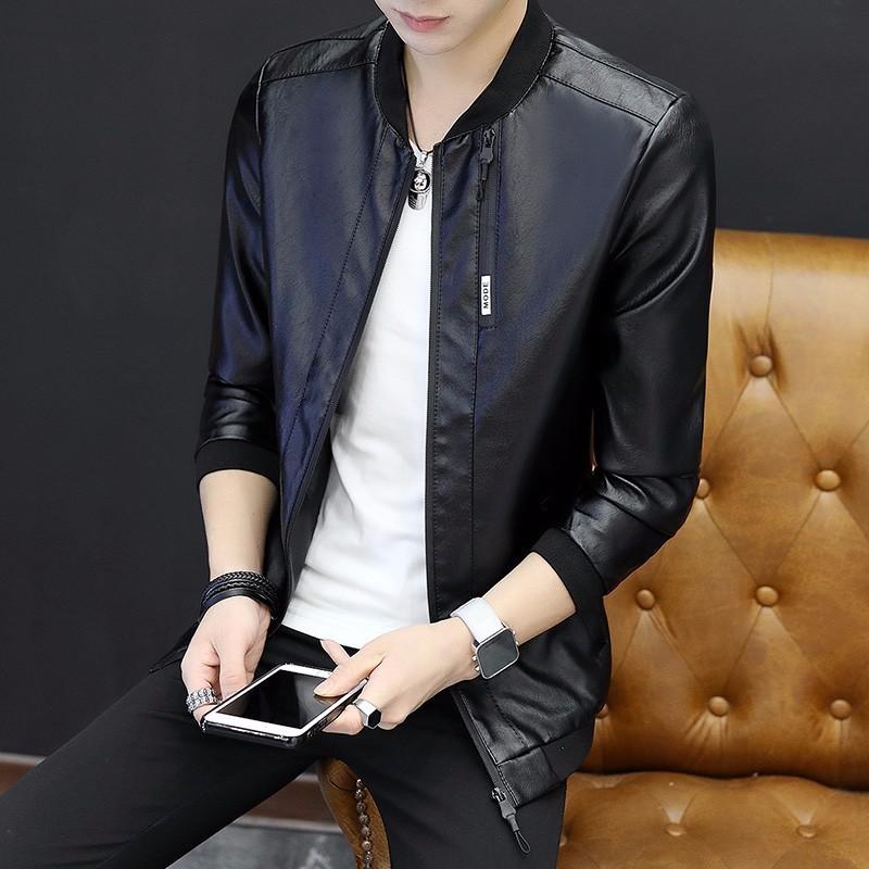 ジャケット メンズ アウター レザージャケット ノーカラー 長袖 ジップアップ 春 秋 革ジャケット 合成革 Puジャケット カジュアル ライダース Ec Ecshop 通販 Yahoo ショッピング