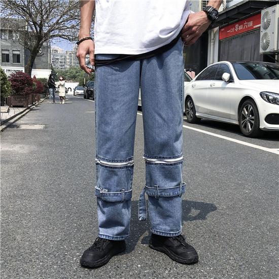 メンズ ワイドパンツ ガウチョパンツ 長ズボン デニムパンツ ゆったり ストレート ジーンズ 着痩せ 個性的 ファッション ボトムス 新作 64 以上節約