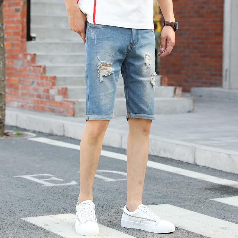 デニム ジーンズ コットンパンツ メンズ デニムハーフパンツ ストレート 半ズボン ダメージ ジーパ ロングパンツ 売れ筋がひ贈り物 Www Quartzhotel Mx