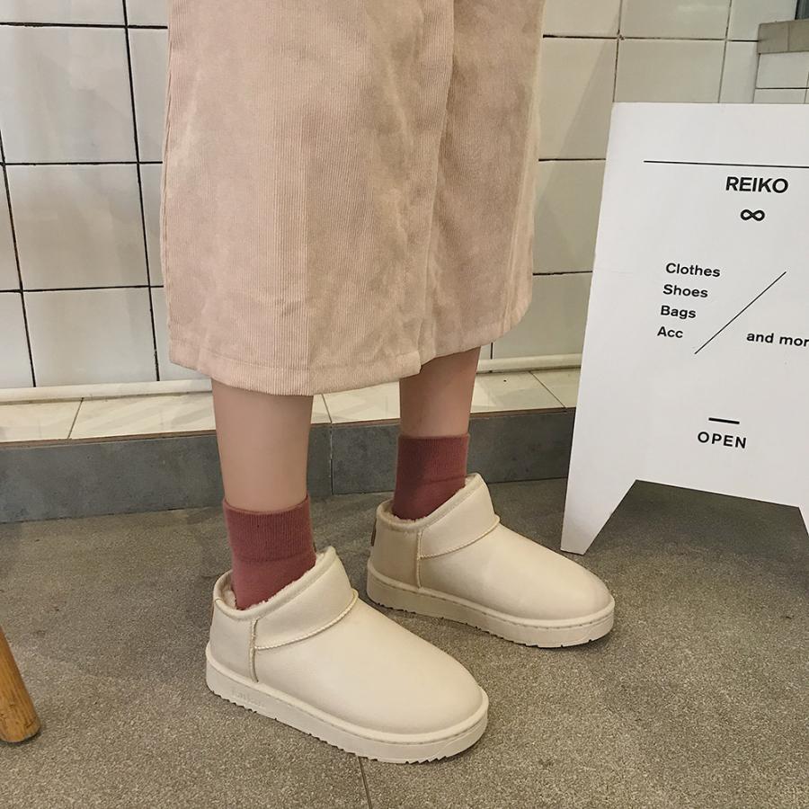 ショートブーツ レディース スノーブーツ レインブーツ フラット 内ボア あったか 秋冬 防寒 ファー おしゃれ 雪用 滑らない 通学 カジュアル Ec Ecshop 通販 Yahoo ショッピング