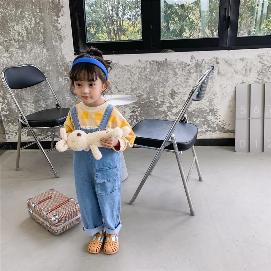 子供服 キッズ サロペット つなぎ オールインワン オーバーオール デニムパンツ 女の子 80 90 100 110 1 130 春新作 ロング Ec180 Ecshop 通販 Yahoo ショッピング