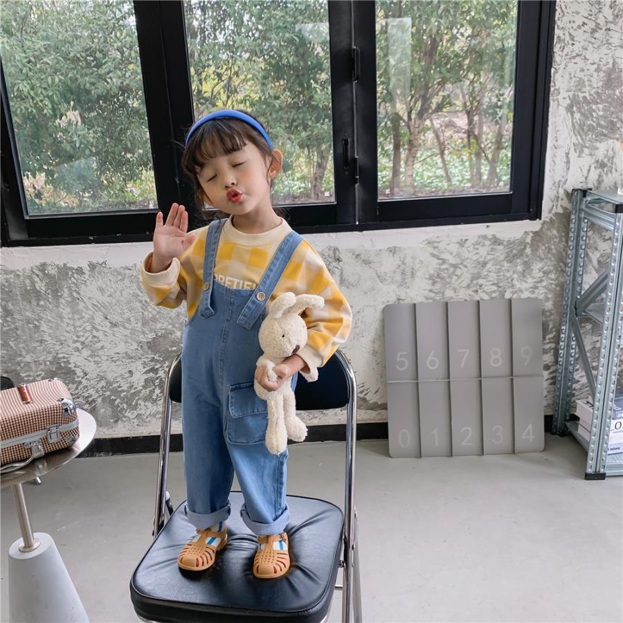 子供服 キッズ サロペット つなぎ オールインワン オーバーオール デニムパンツ 女の子 80 90 100 110 1 130 春新作 ロング Ec180 Ecshop 通販 Yahoo ショッピング