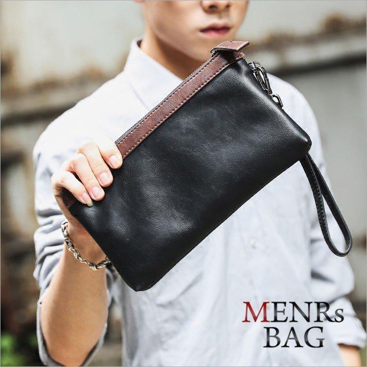 週間売れ筋 クラッチバッグ メンズ ビジネスバッグ 持ち手 メンズバッグ カジュアルバッグ バッグ Puレザー カバン ブラック 新作 送料無料