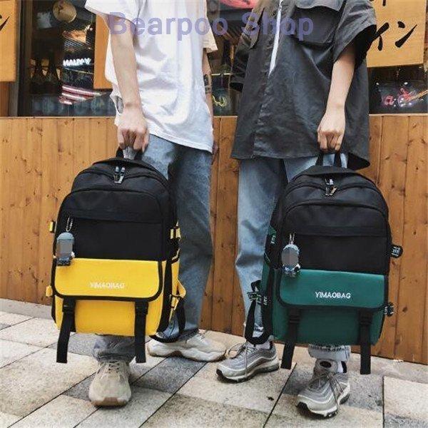 韓国ファッション 大容量 レディース メンズ 旅行 バッグ カップル バッグ 高校生 通学 リュックサック 旅行に便利 おしゃれ 若者大人気 原宿 軽量 新しい到着