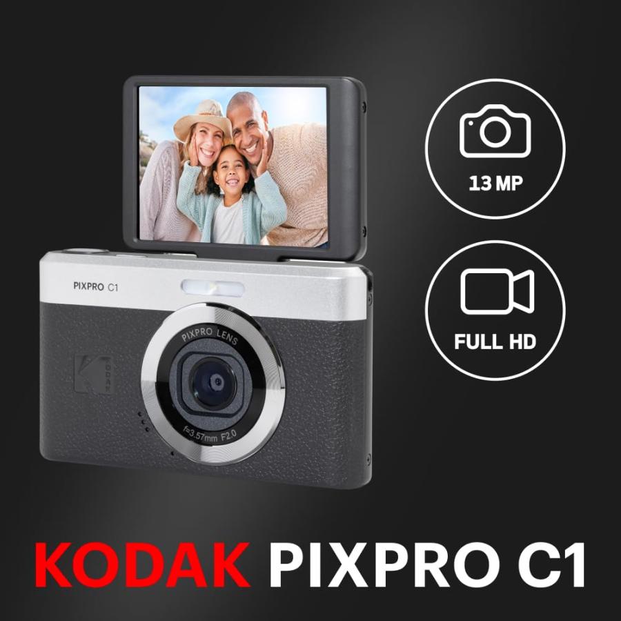 KODAK Pixpro C1 ? 超コンパクトデジタルカメラ| 13MP BSI CMOS、4倍
