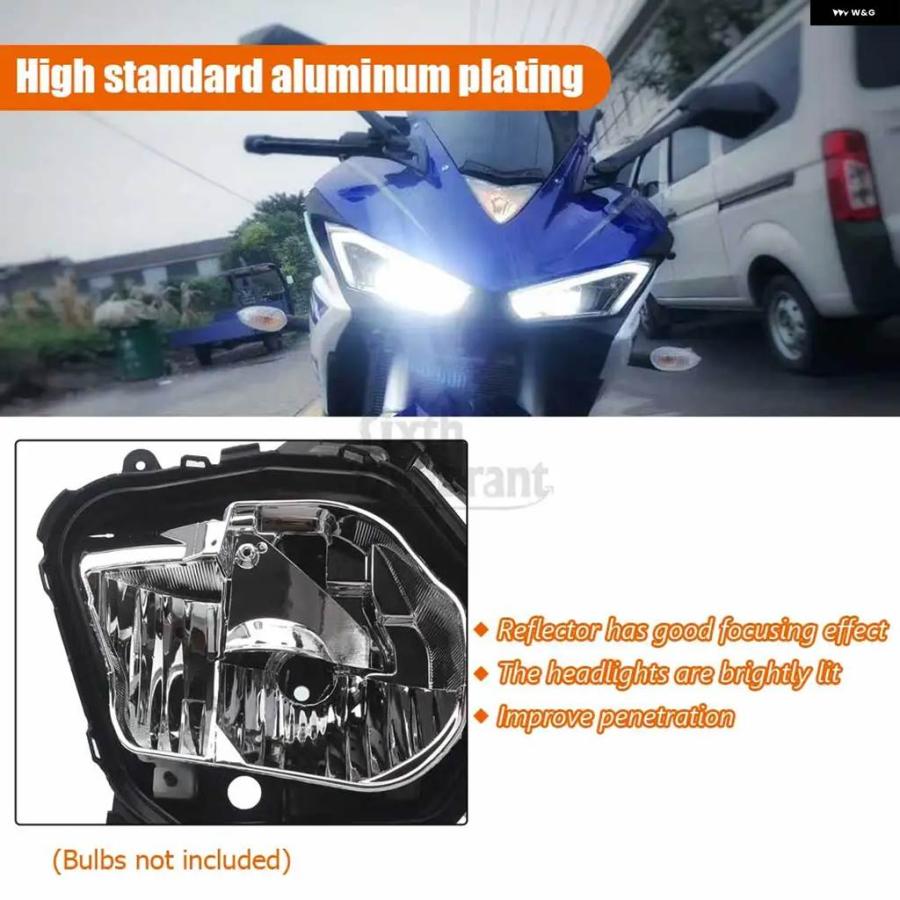 並行輸入品 オートバイ 部品 ヘッドライト ヘッドランプ アセンブリ ハウジング ABS プラスチック ヤマハ YZF-_2