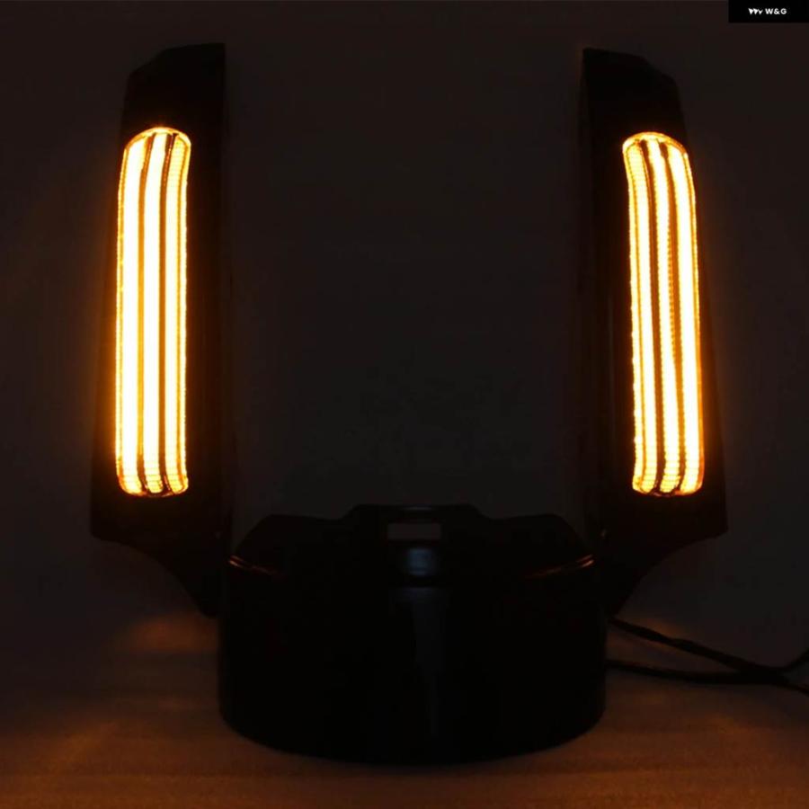 並行輸入品 バイク パーツ LED ウィンカー リアフェンダーエクステンション フェイシア ハーレー ツーリング ロード
