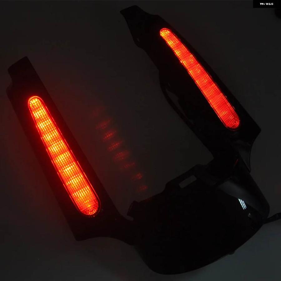 並行輸入品 バイク パーツ LED ウィンカー リアフェンダーエクステンション フェイシア ハーレー ツーリング ロード