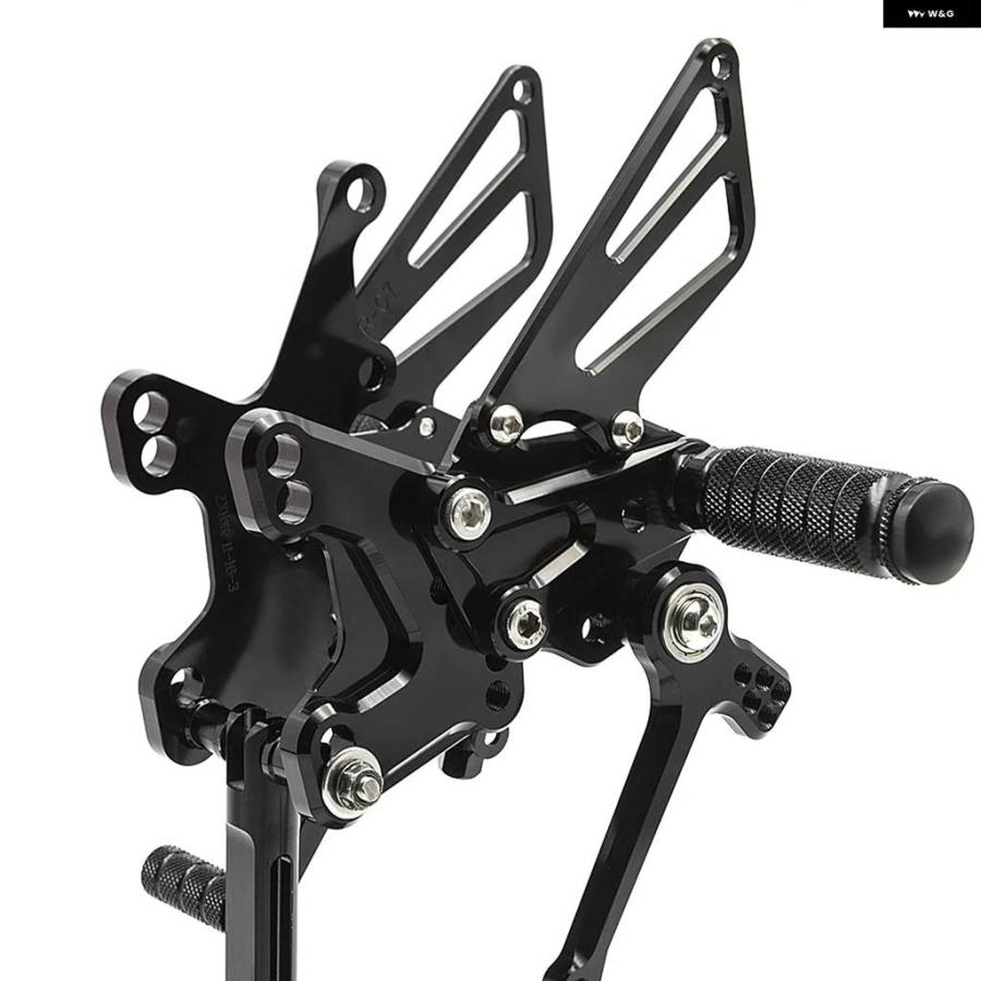 並行輸入品CNC オートバイ フットレスト リアセット フットペグ カワサキ ZX-10R用 2011年2012年2014年 - 2024年19月