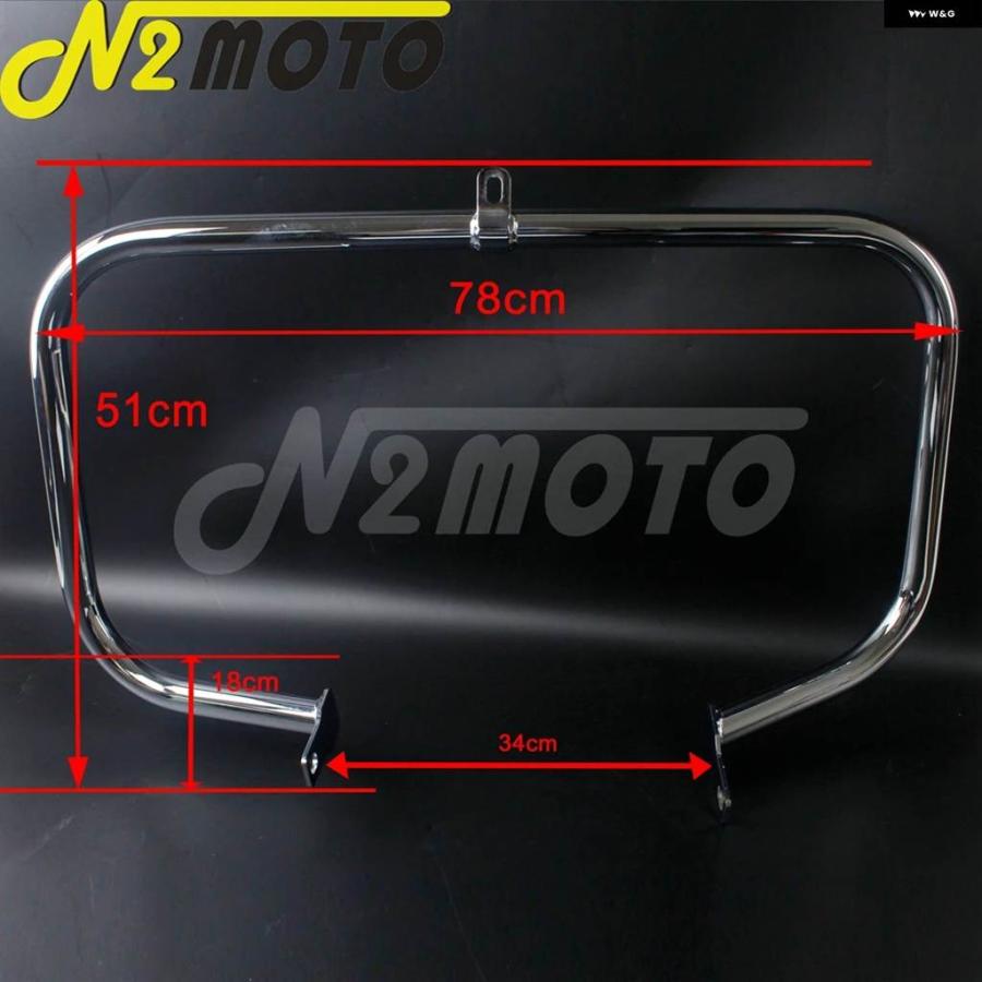 並行輸入品ホンダ SHADOW AERO VT 750 750C 400 2004-2011 オートバイ フロント クローム エンジン ガード クラッシュ ガード バーフェンス