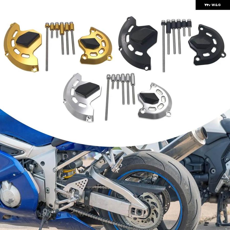 並行輸入品 な エンジン ガード クラッシュ パッド フレーム スライダー オートバイ アクセサリーアルミケース ヤマハ_6