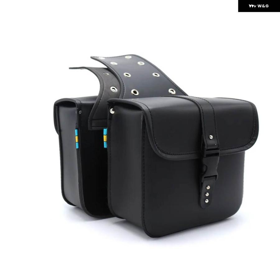 並行輸入品 バイク サドルバッグ サイドツール キャリア 収納 バッグ ブラック/ブラウン サドルバッグ 防水 ハーレー_4