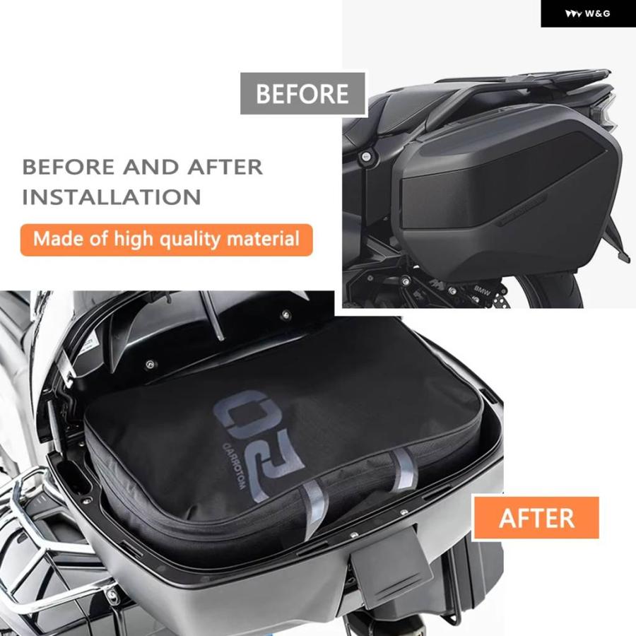 並行輸入品 バイク 防水 インナーバッグ トップ ボックス バッグ ブラック サイド ボックス トップ ボックス キャリ