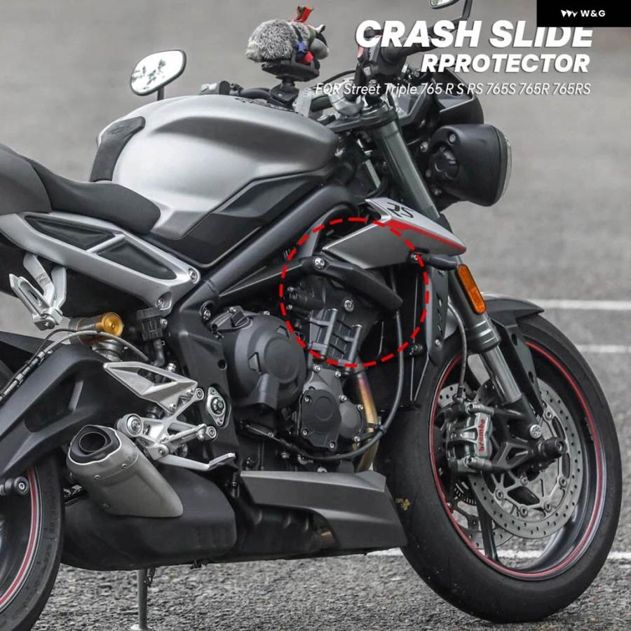 並行輸入品 バイク フレーム スライダー 落下防止 クラッシュ プロテクター エンジン SPEED TRIPLE 120