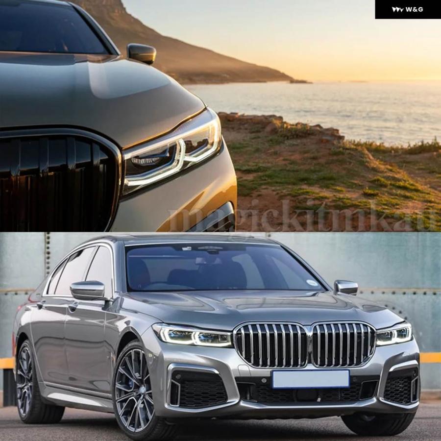 並行輸入品 2019-2022 BMW 7シリーズ G12 ヘッドライト レンズ クリアカバー ランプシェード 左右 | ブランド登録なし | 01