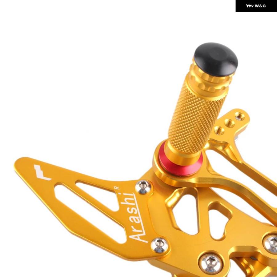 並行輸入品 1ペア アルミ オートバイ リア フットペグ フットレストセット アセンブリ ヤマハ R25 2014 -