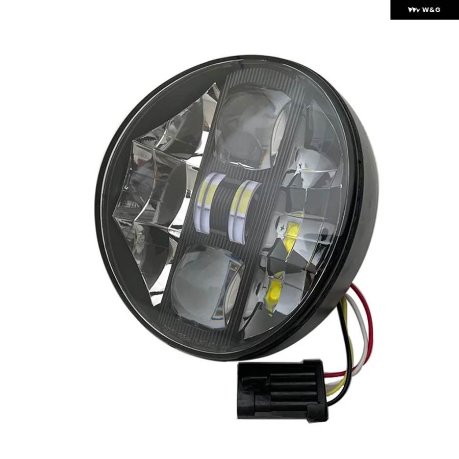 並行輸入品 60W LED ヘッドライト ソフテイル ブレイクアウト 2013-2017 バイク アクセサリー ハイロー