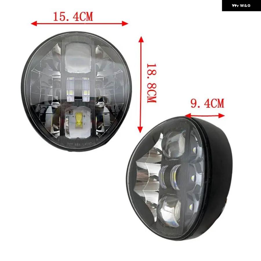 並行輸入品 DOT 承認 LED ヘッドライト ホワイト ライトニング DRL 付き SOFTAIL 2018 2019_4